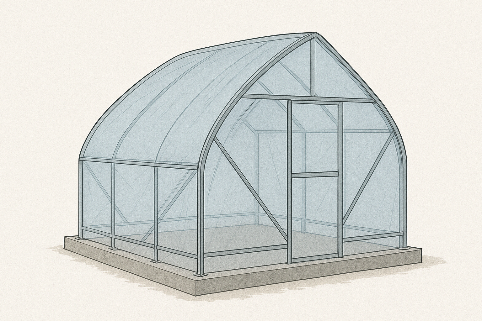 Cara Membuat Green House Baja Ringan yang Tahan Angin Kencang